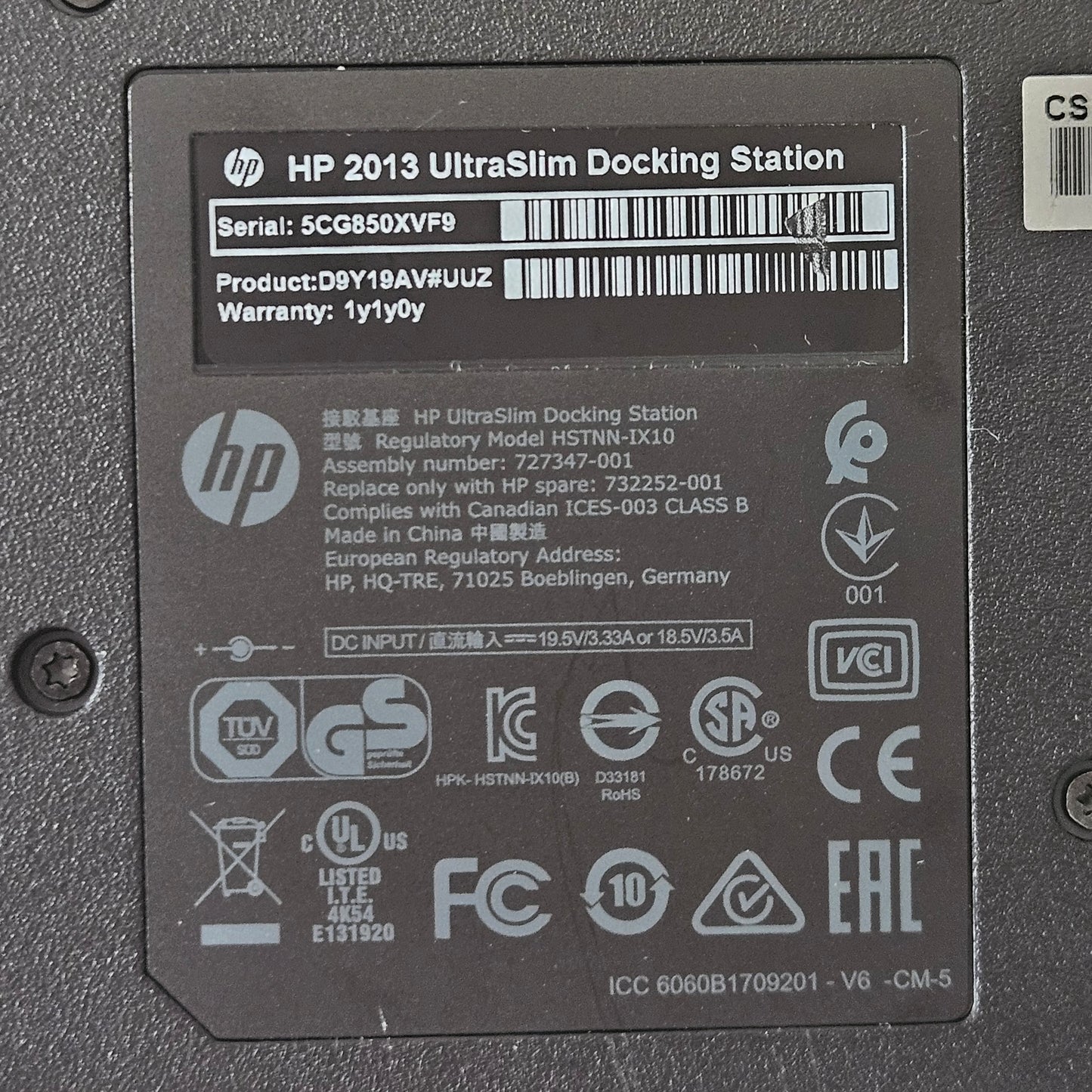 HP 2013 UltraSlim Docking Station - B&W ICT Solutions
